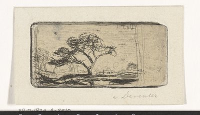 Paesaggio con albero da Jan Frederik van Deventer