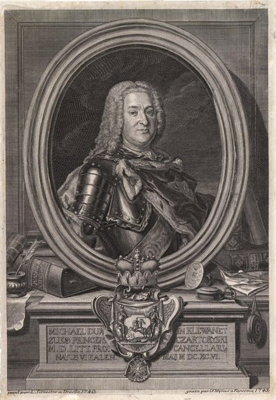 Ritratto del principe Michal Fryderyk Czartoryski da Jan Fryderyk Mylius