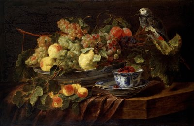 Natura morta con frutta e pappagallo, 1645 da Jan Fyt