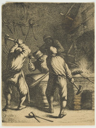 La Forgia, 1630-35 da Jan Georg van Vliet
