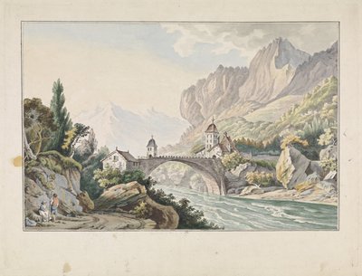 Vista sul ponte di Saint Maurice in Svizzera da Jan Gerard Waldorp