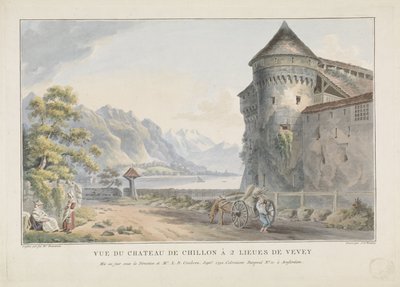 Veduta del castello di Chillon da Jan Gerard Waldorp