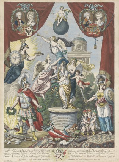 Allegoria sui matrimoni del figlio e della figlia di Guglielmo V, 1790-1791 da Jan Gerritsz. Visser