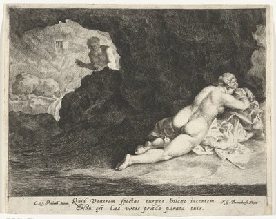 Giove come satiro insidia la dormiente Antiope da Jan Gerritsz. van Bronckhorst