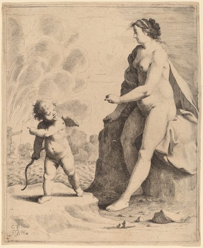 Venere e Cupido da Jan Gerritsz van Bronckhorst after Cornelis