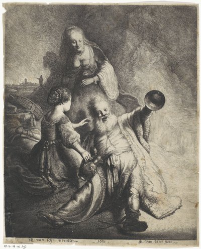Lot e le sue figlie da Jan Gillisz. van Vliet