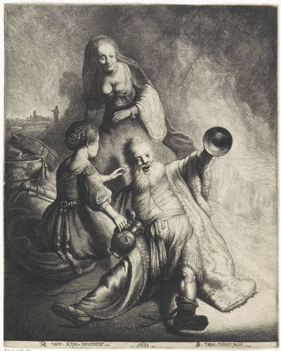 Lot e le sue figlie da Jan Gillisz. van Vliet
