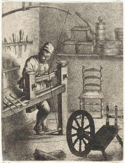 Operaio al tornio da Jan Gillisz. van Vliet