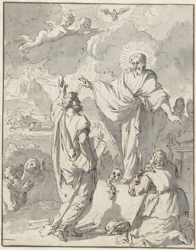 Mosè riceve da Dio le Tavole della Legge da Jan Goeree