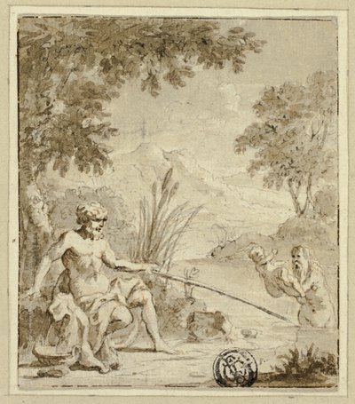 Nascita mitologica di un dio o semidio da un fiume da Jan Goeree