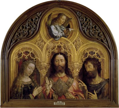 Cristo tra la Vergine Maria e San Giovanni Battista da Jan Gossaert