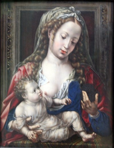 Tedesco: Maria mit dem Kind Maria con il Cristo-bambino da Jan Gossaert
