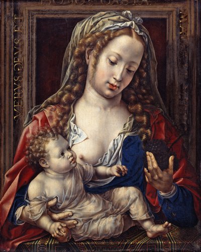 Tedesco: Maria mit dem Kind Maria con il Cristo-bambino da Jan Gossaert
