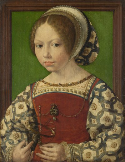 Ritratto della Principessa Dorotea di Danimarca 1520-1580, ca 1530 da Jan Gossaert