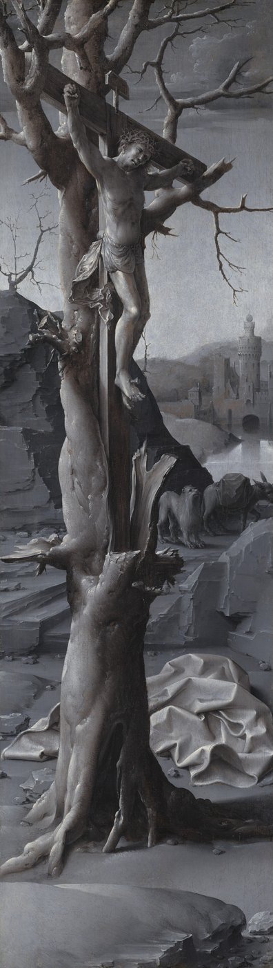 San Girolamo penitente [pannello sinistro] da Jan Gossaert