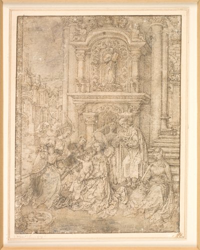 Il matrimonio mistico di Santa Caterina da Jan Gossaert