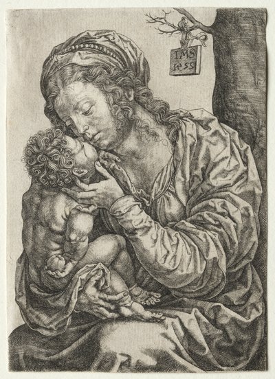 La Vergine seduta ai piedi di un albero da Jan Gossaert