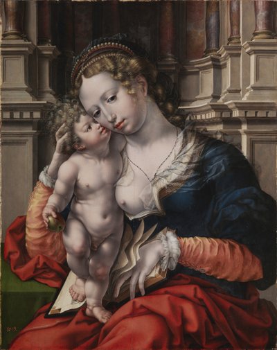 Vergine e bambino da Jan Gossaert