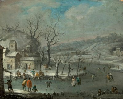 Paesaggio invernale olandese da Jan Griffier