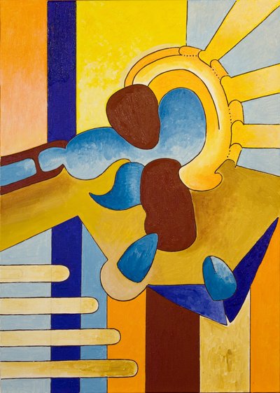 Alla luce del sole, lo spirito della casa esamina la nuova casa in costruzione, 2007 da Jan Groneberg