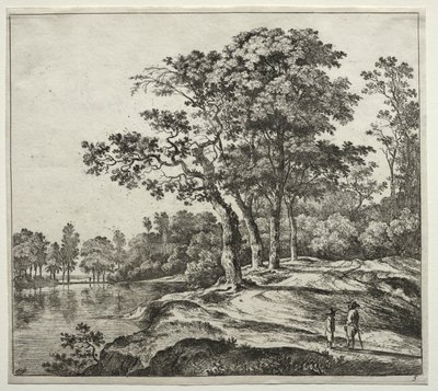 I quattro alberi da Jan Hackaert