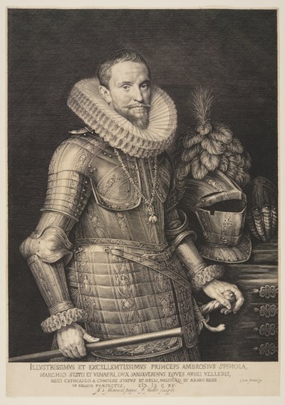 Ambrogio Spinola, comandante delle armate spagnole nei Paesi Bassi da Jan Harmensz. Muller