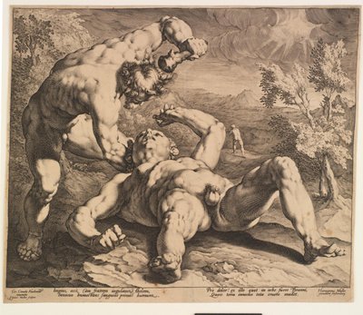 Caino uccide Abele da Jan Harmensz. Muller