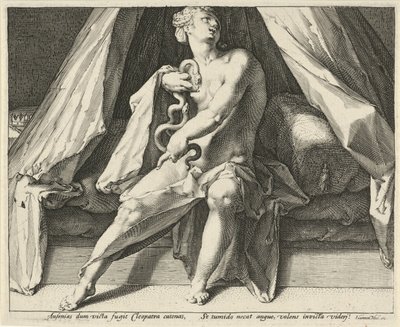 Morte di Cleopatra da Jan Harmensz. Muller
