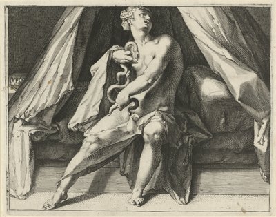 La morte di Cleopatra da Jan Harmensz. Muller
