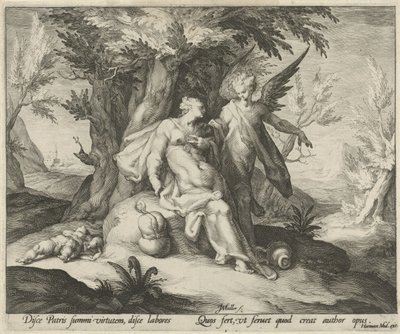 Agar e Ismaele nel deserto da Jan Harmensz. Muller
