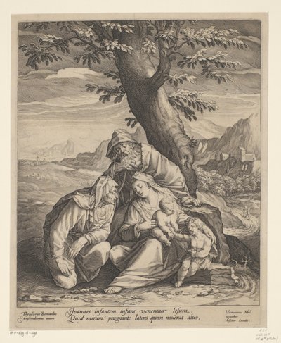 Sacra Famiglia con Elisabetta e Giovanni Battista da Jan Harmensz. Muller