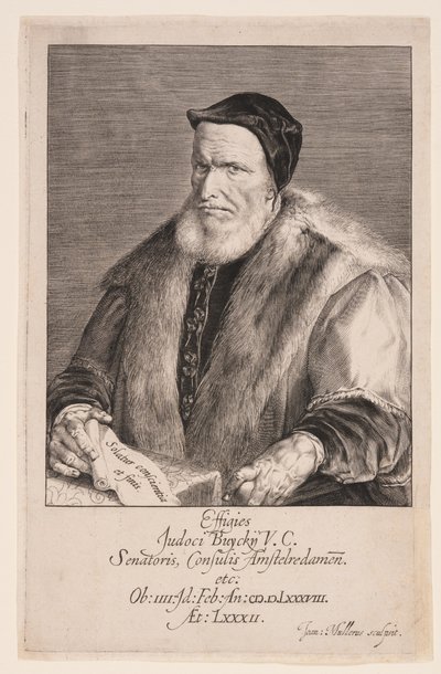 Joost Buyck, borgomastro di Amsterdam da Jan Harmensz. Muller