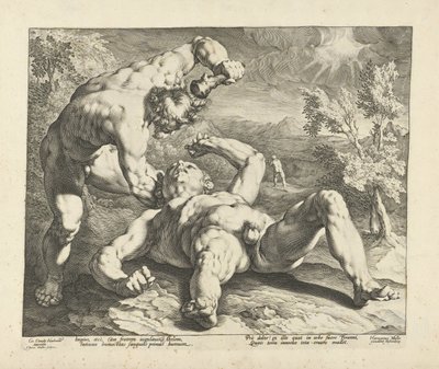 Caino uccide Abele da Jan Harmensz. Muller
