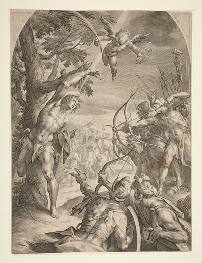 Martirio di San Sebastiano da Jan Harmensz. Muller