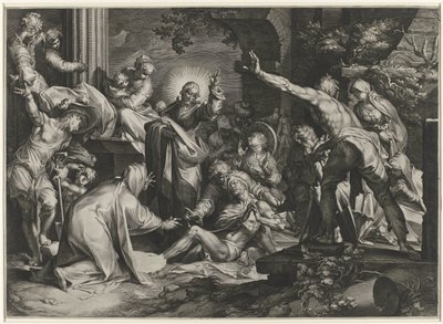 La resurrezione di Lazzaro da Jan Harmensz. Muller