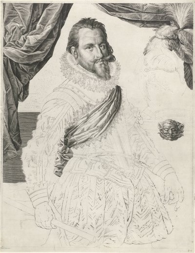 Ritratto del re Cristiano IV di Danimarca e Norvegia da Jan Harmensz. Muller
