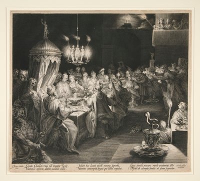 Il banchetto di Baldassarre da Jan Harmensz. Muller