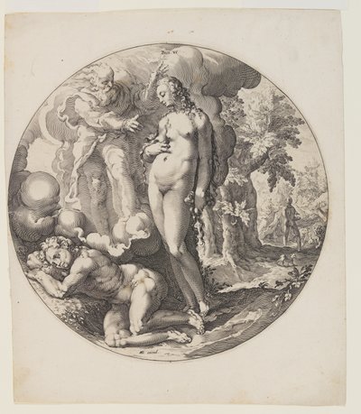 Il sesto giorno, tavola 7, dalla Creazione del mondo da Jan Harmensz. Muller