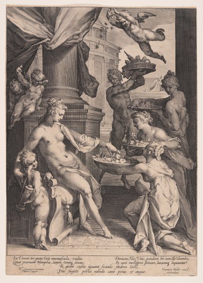 Venere onorata dalle ninfe da Jan Harmensz. Muller