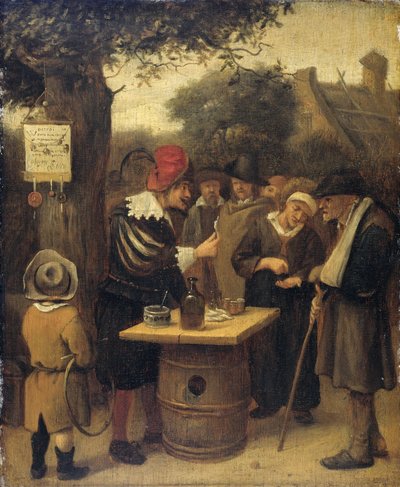 Il ciarlatano da Jan Havicksz. Steen (attributed to)