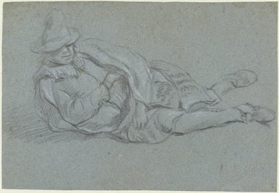 Uomo sdraiato da Jan Havicksz. Steen (possibly)