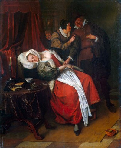 Visita del dottore, c. 1660 da Jan Havicksz Steen