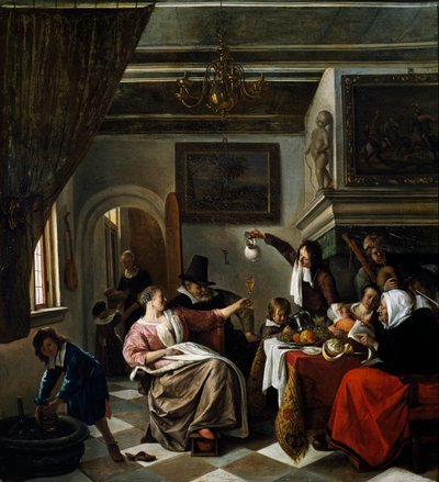 Celebrazione familiare da Jan Havicksz. Steen