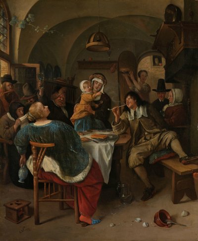 Scena familiare da Jan Havicksz. Steen