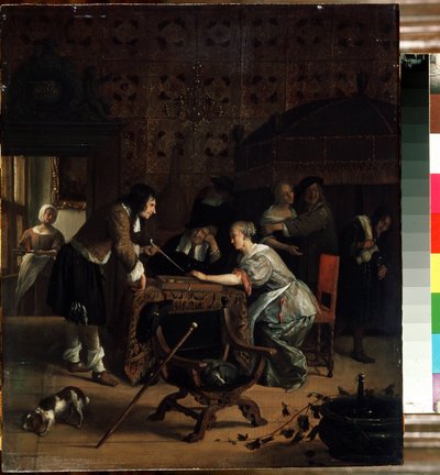Giocatori di tric trac da Jan Havicksz. Steen