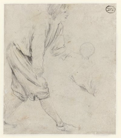 Studio di un uomo che gioca a bocce da Jan Havicksz. Steen