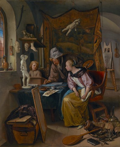 La lezione di disegno da Jan Havicksz. Steen