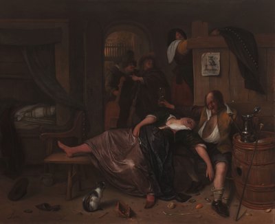 La coppia ubriaca da Jan Havicksz. Steen