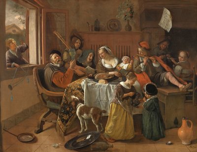 La famiglia allegra da Jan Havicksz. Steen