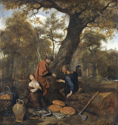 Erisittone vende sua figlia Mestra, 1660 da Jan Havickszoon Steen